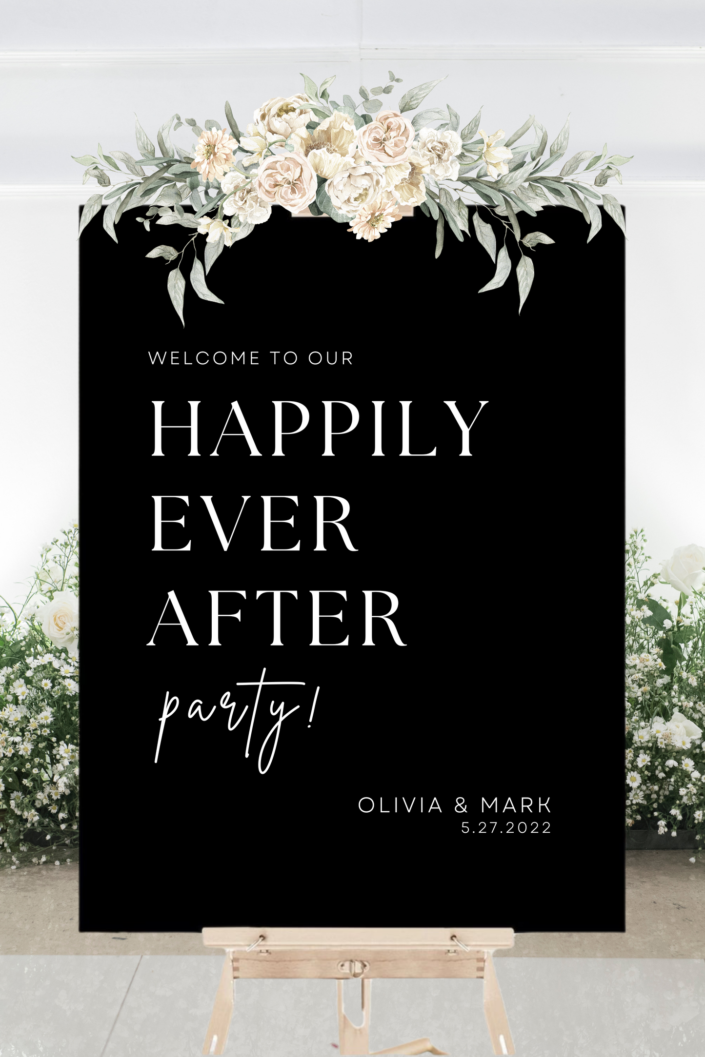 Black Acrylic Sign 24"x36"