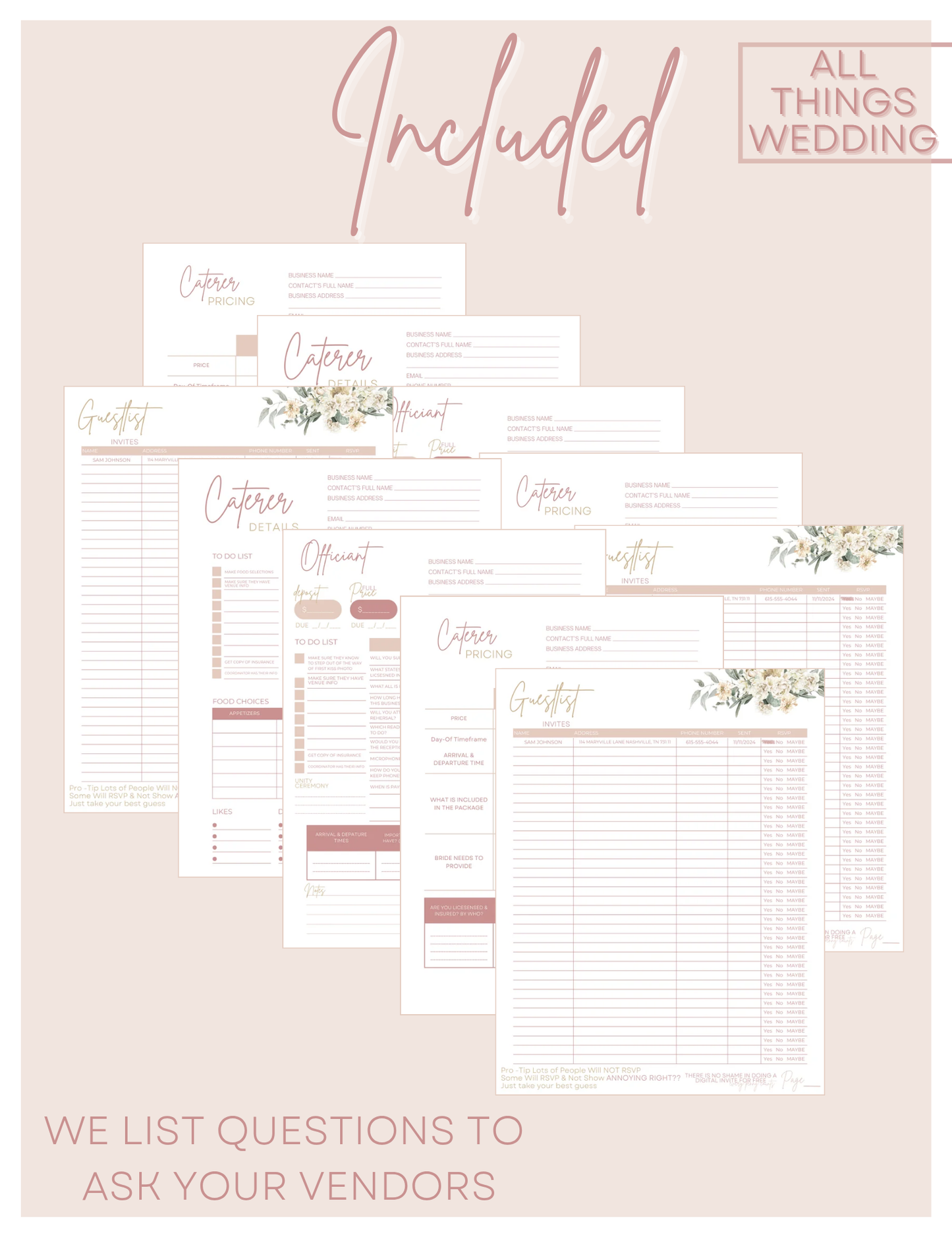 Ultimate PINK Wedding Planner